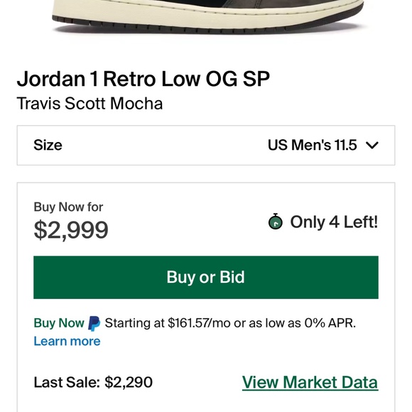 11.5 Travis scott Mocha OG. - Picture 4 of 4